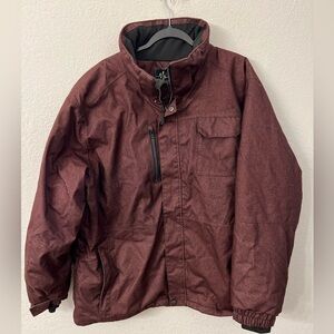 Pulse maroon ski snow coat mens size 2XL